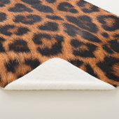 Couverture Sherpa Texture de peau de léopard : Parcelle de tache léo (3/4)