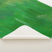 Couverture Sherpa Texture de peinture d'herbe verte. Arrière - plan (3/4)