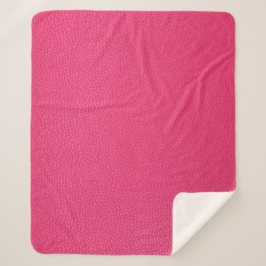 Couverture Sherpa Texture De Tissu Rose De Luxe. (Devant)