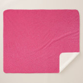 Couverture Sherpa Texture De Tissu Rose De Luxe. (Devant (Horizontal))