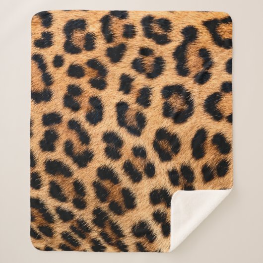 Couverture Sherpa Texture d'impression de Cheetah (Devant)