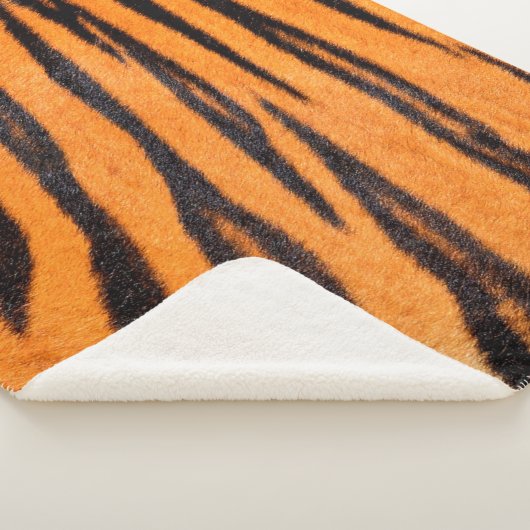 Couverture Sherpa Texture d'impression de tigre (3/4)