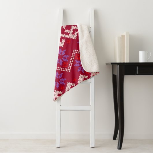 Couverture Sherpa Texture du pull 2 (En situation)