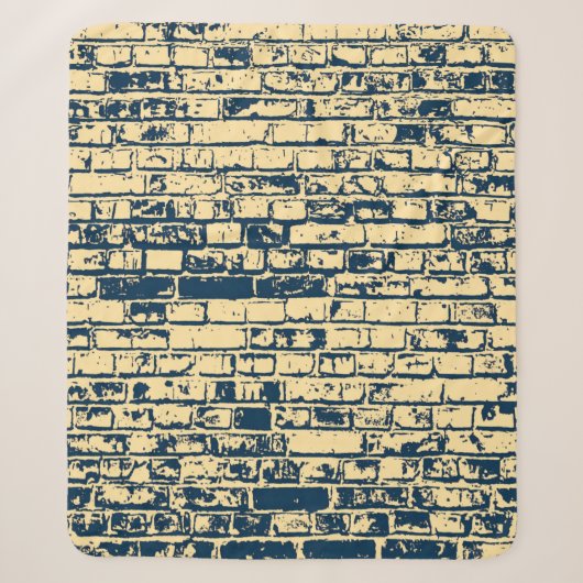 Couverture Sherpa Texture d'un mur en brique. Design élégant de papi (Devant)