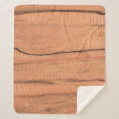 Couverture Sherpa Texture en bois (Devant)