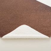 Couverture Sherpa Texture en cuir authentique, véritable arrière - p (3/4)
