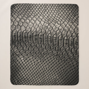 Couverture Sherpa Texture en cuir noir, utilisation arrière - plan.