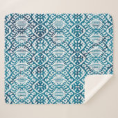 Couverture Sherpa texture géométrique répétition motif créatif moder (Devant (Horizontal))