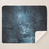 Couverture Sherpa Texture métal gris bleu arrière - plan (Devant (Horizontal))