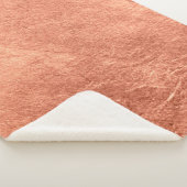Couverture Sherpa texture métallique Abstraite de surface de cuivre (3/4)
