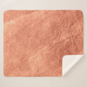 Couverture Sherpa texture métallique Abstraite de surface de cuivre (Devant (Horizontal))