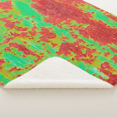 Couverture Sherpa Texture métallique avec égratignures et fissures e (3/4)