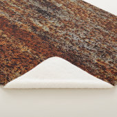 Couverture Sherpa Texture métallique avec rayures et craquelures abs (3/4)