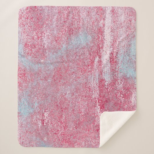 Couverture Sherpa Texture métallique avec rayures et fissures abstra (Devant)