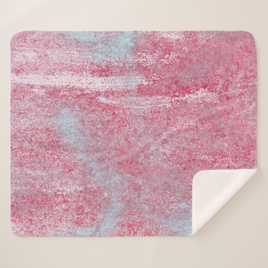 Couverture Sherpa Texture métallique avec rayures et fissures abstra (Devant (Horizontal))