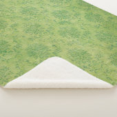 Couverture Sherpa texture modèle verte Arrière - plan (3/4)