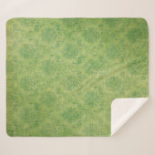 Couverture Sherpa texture modèle verte Arrière - plan (Devant (Horizontal))