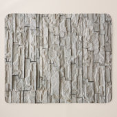 Couverture Sherpa texture motif de mur de briques blanches (Devant (Horizontal))