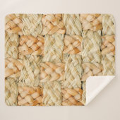 Couverture Sherpa texture naturelle de paille (Devant (Horizontal))