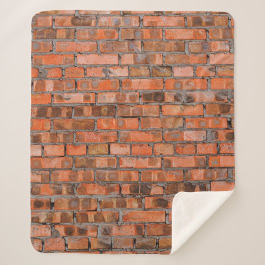 Couverture Sherpa Texture of an old brick wall closeupaged,architect (Devant)