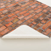 Couverture Sherpa Texture of an old brick wall closeupaged,architect (3/4)