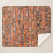 Couverture Sherpa Texture of an old brick wall closeupaged,architect (Devant (Horizontal))