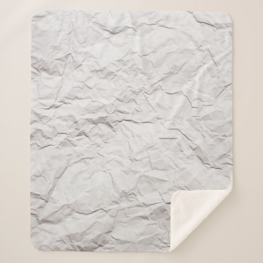 Couverture Sherpa Texture papier recouverte (Devant)