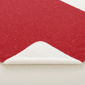 Couverture Sherpa Texture Rouge Tomate – Personnal (3/4)