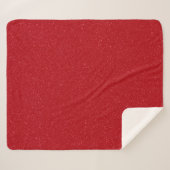 Couverture Sherpa Texture Rouge Tomate – Personnal (Devant (Horizontal))