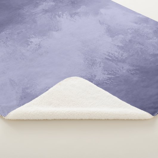 Couverture Sherpa Texture sélénium bleu acrylique (3/4)