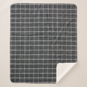 Couverture Sherpa texture tartane