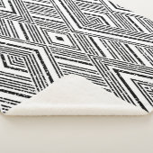 Couverture Sherpa Texture transparente avec stries blanches obliques (3/4)