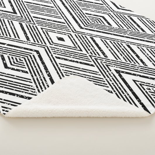 Couverture Sherpa Texture transparente avec stries blanches obliques (3/4)