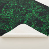 Couverture Sherpa Texture vert foncé, éponge détruite ou corrodée (3/4)