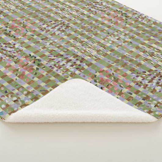 Couverture Sherpa Textured Pointillism Grid Pattern Artwork (3/4)