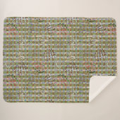 Couverture Sherpa Textured Pointillism Grid Pattern Artwork (Devant (Horizontal))