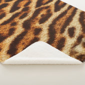 Couverture Sherpa Textures de fourrure de léopard. Poster de animal (3/4)