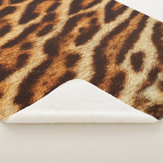 Couverture Sherpa Textures de fourrure de léopard. Poster de animal (3/4)