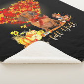 Couverture Sherpa Thanksgiving It's Fall Y'all Dachshund (3/4)
