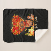 Couverture Sherpa Thanksgiving It's Fall Y'all Dachshund (Devant (Horizontal))
