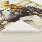 Couverture Sherpa "The Bucking Bronco" Par NC Wyeth (3/4)