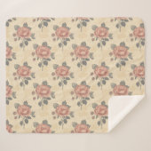Couverture Sherpa The essence of blooming grace pattern (Devant (Horizontal))