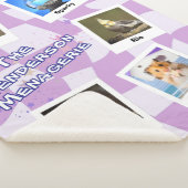 Couverture Sherpa The Family Menagerie – Custom 5-Pet Photo Design (3/4)