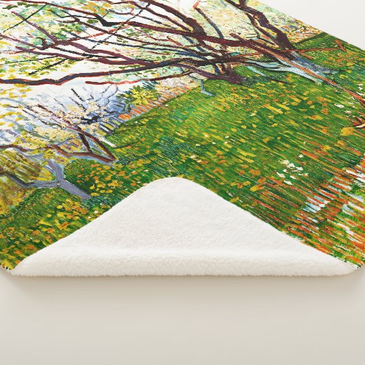 Couverture Sherpa The Flowering Orchard (1888) by Vincent Van Gogh (3/4)