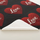 Couverture Sherpa "The Greatest of These" Sherpa Yarn Look Blanket (3/4)