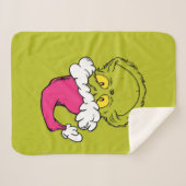 Couverture Sherpa The Grinch in Pink Santa Hat (Devant (Horizontal))