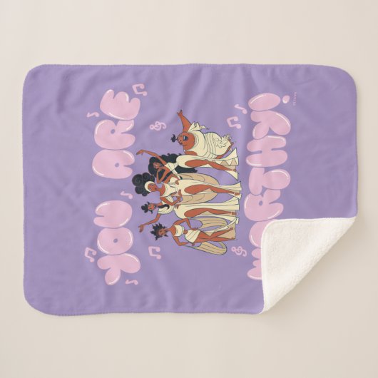 Couverture Sherpa The Muses - You Are Worthy Sherpa Blanket (Devant (Horizontal))