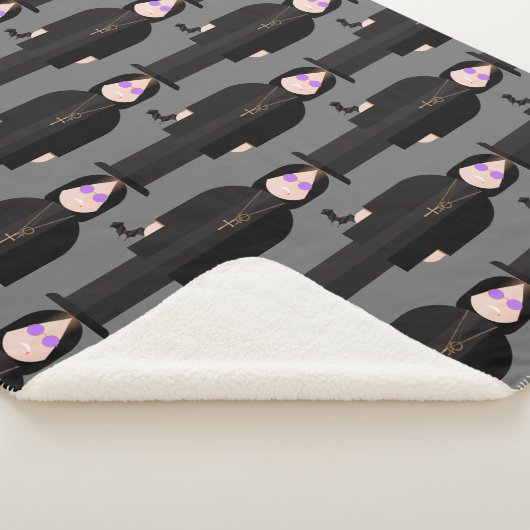 Couverture Sherpa The Prince of Darkness – Patterned Sherpa Blanket (3/4)