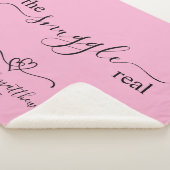 Couverture Sherpa The Snuggle is Real Two Hearts Scripty (3/4)