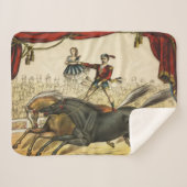 Couverture Sherpa The Two Horse Act, Circus Performance, vers 1874. (Devant (Horizontal))
